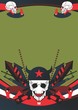 interesting composition on the military theme A4 format