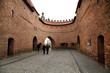 Part of Warsaw Barbican - historic fortification in Poland