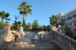Large parade stair in palace with beautiful dekorom and statues Large parade stair in palace with beautiful dekorom and statues