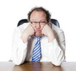 business man entrepreneur fatigué