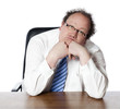 ennui doute hésitation d'homme manager