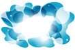 Submarine background, vector