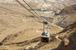 Photo: Cable to ancient fortress Masada. Judean Desert. Israel. Cable to ancient fortress Masada. Judean Desert. Israel.