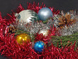 Colorful Christmas balls.