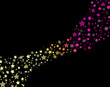 abstract background with colorful stars