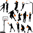 basketball and backboard vector