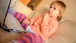 baby with notebook