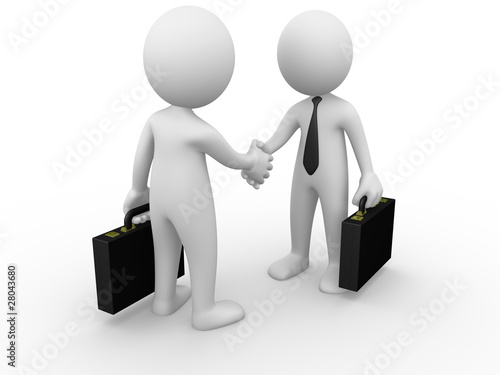 Illustration: Business handshake Business handshake