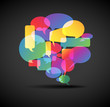 Big speech bubble - icon for social media Big speech bubble - icon for social media