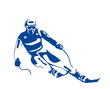 Vector: silhouette of the skier silhouette of the skier