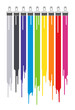 Colorful brush, vector illustration Colorful brush, vector illustration