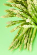 Sheaf of asparagus on a green background. Sheaf of asparagus on a green background.
