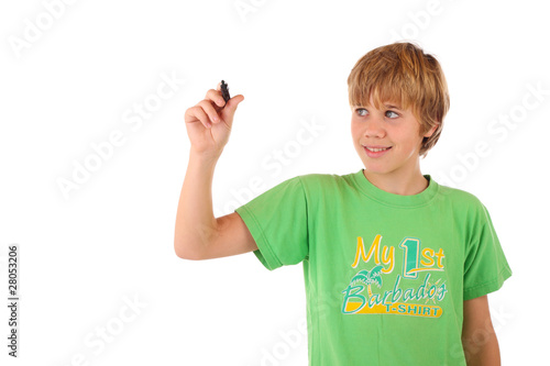 Foto: Jugendlicher mit Stift Jugendlicher mit Stift