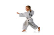 girl - karateka in kimono