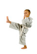 girl - karateka in kimono