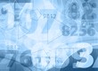 Light blue numbers design Light blue numbers design