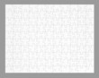 empty puzzle isolated on gray