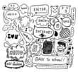 cute speech doodle