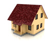 3d house over white background 3d house over white background