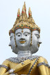 Face of brahma statue in Thai art style.