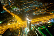 Panorama of down town Dubai city - UAE