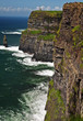 famous cliffs of moher seascape from the west ireland