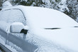 Snow-covered car