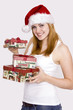 Weihnachtsfrau Geschenk