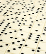 White dominoes background (focus at the image center)