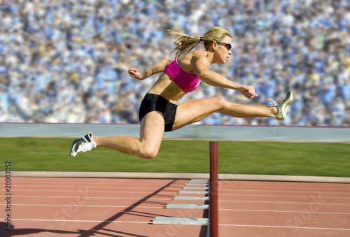 Foto: Track and Field Hurdler Athlete Track and Field Hurdler Athlete