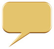 Sprechblase gold NEUTRAL