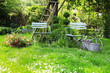 Springtime in german garden