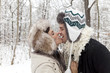 kuss im winter