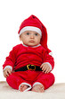 Foto: Kleines Baby als Weihnachtsmann Kleines Baby als Weihnachtsmann