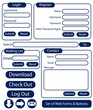 Set of Website Dialog Boxes
