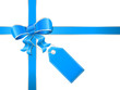 Geschenkband mit Etikett