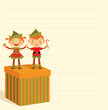 Christmas list of gifts and elves