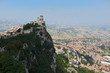 Castle on the top of rock in San-Marino