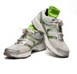 Zapatillas de correr usadas con calcetines