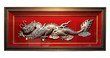 Foto: Silver dragon in temple Silver dragon in temple