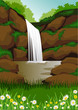 beautiful waterfall