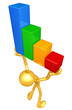 Gold Guy Raising The Bar Graph