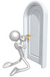 Begging To Be Let In At Closed Door