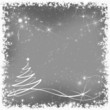 Weihnachtskarte - abstrakter Tannenbaum