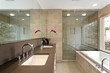 Master bath in luxury home