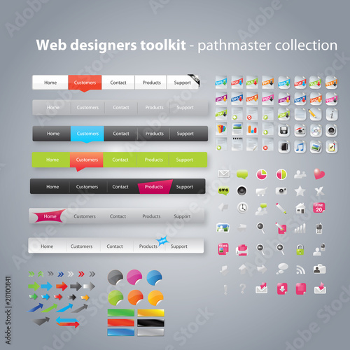 Vector: Web designers toolkit - pathmaster collection Web designers toolkit - pathmaster collection