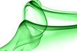 Green smoke in white background