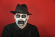 Man in scary makeup