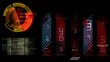 video motion background: breakig news
