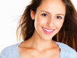 Smiling woman looking directly at you